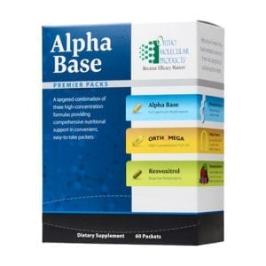 Ortho Molecular Products Alpha Base Premier Packets