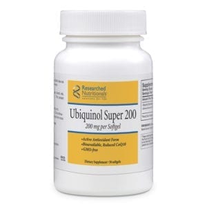 Ubiquinol Super 200-antioxidant-bioavailable-CoQ10 30 softgels