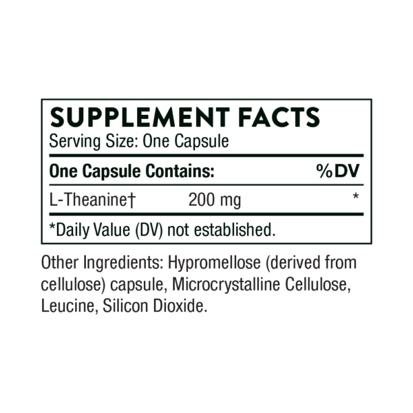 Theanine 200 mg Ingredients