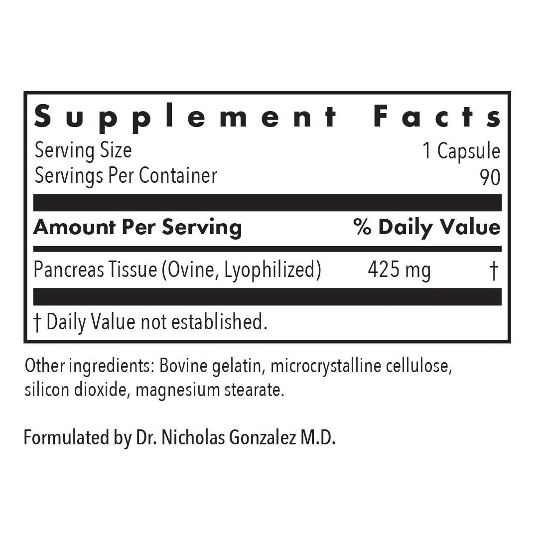 Pancreas Lamb Natural Glandular 425 mg - Image 3