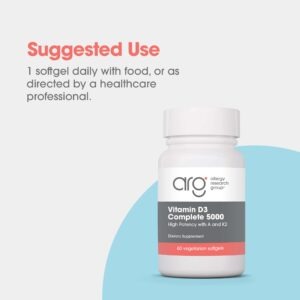 Vitamin D3 Complete 5000 High Potency D with A and K2