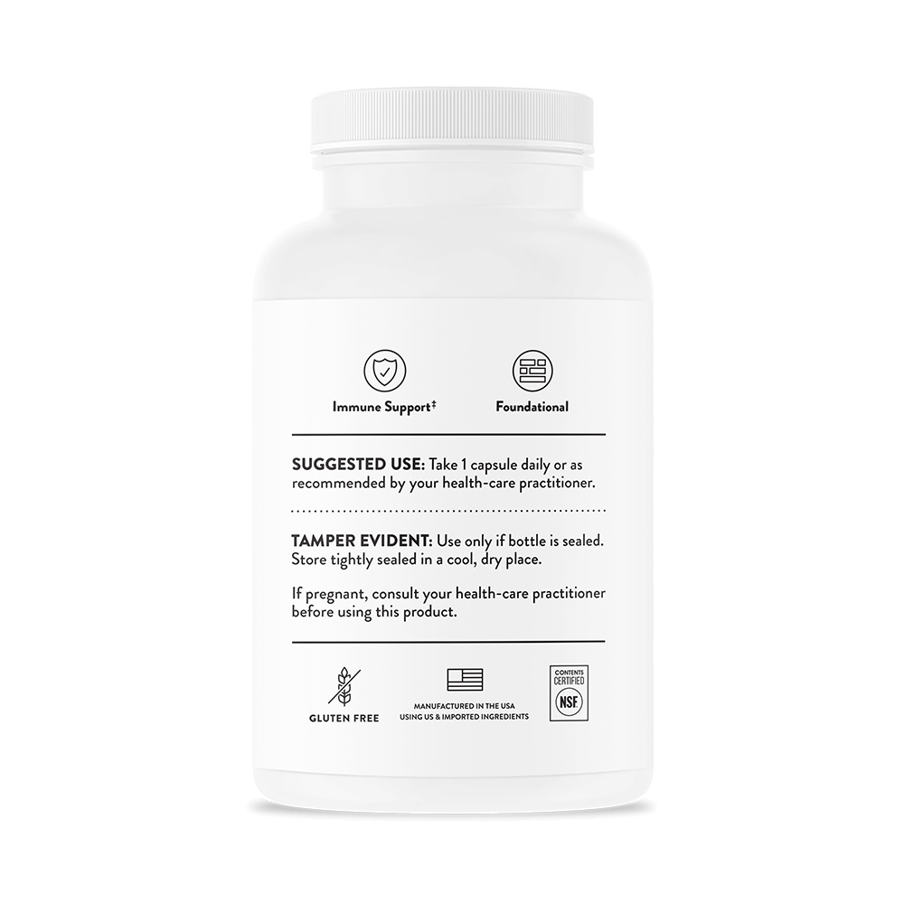 Vitamin C bottle back