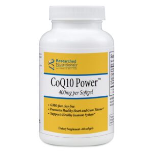 Researched Nutritionals CoQ10-Power 400 mg 60 softgels. RN144