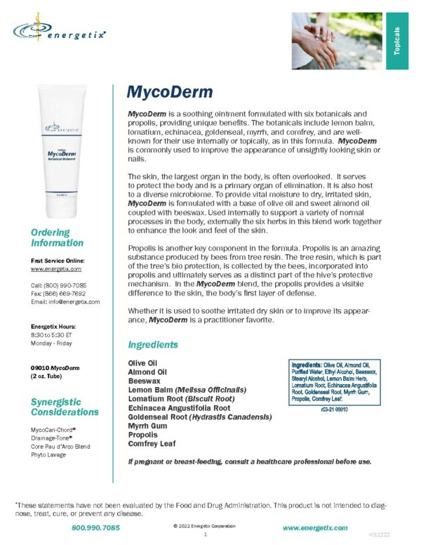 MycoDerm - Full Spectrum Energy Medicine