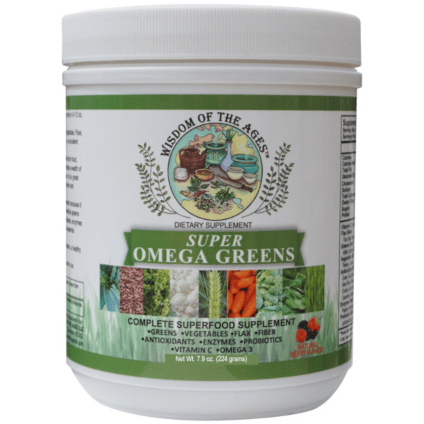 Super Omega Greens Powder 7.9 oz Wisdom of the Ages (1015).