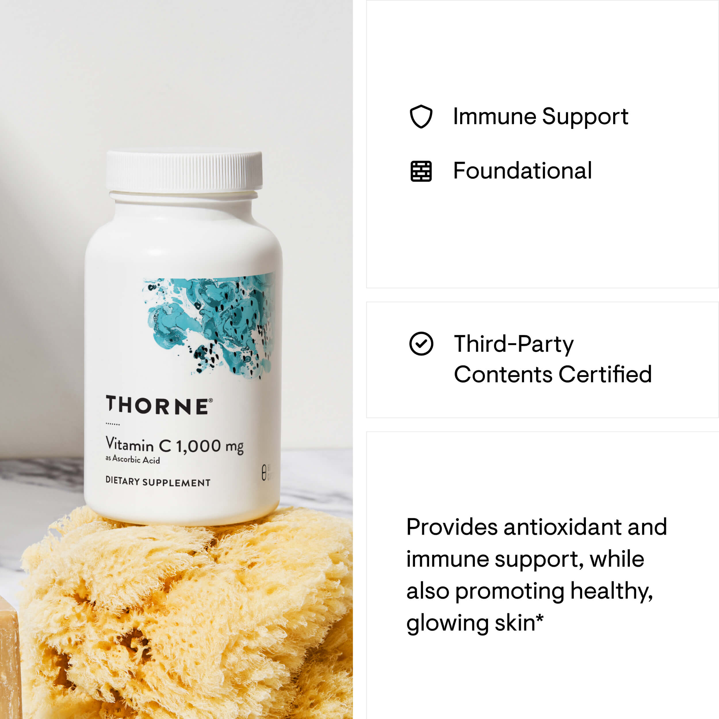 Vitamin C antioxidant support