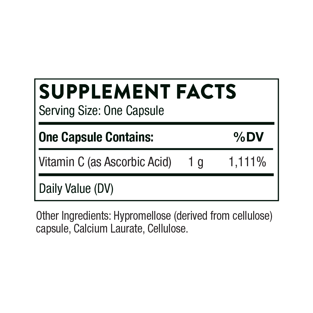 Vitamin C 1,000 mg Ingredients C153