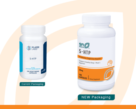 5HTP 50 mg current vs new label SFI 5HTP.
