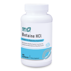 Betaine HCL 100 veg caps SFI BHC.