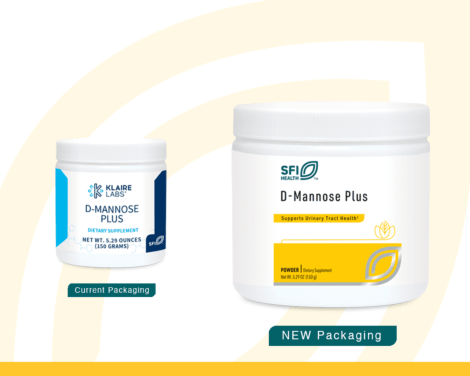 D-Mannose powder SFI CP5504 current vs new label.