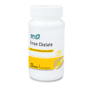 Iron Chelate (30mg) 100 veg caps SFI IRN30.