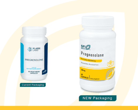 Pregnenolone 100 mg SFI CP5713_current-vs-new label.