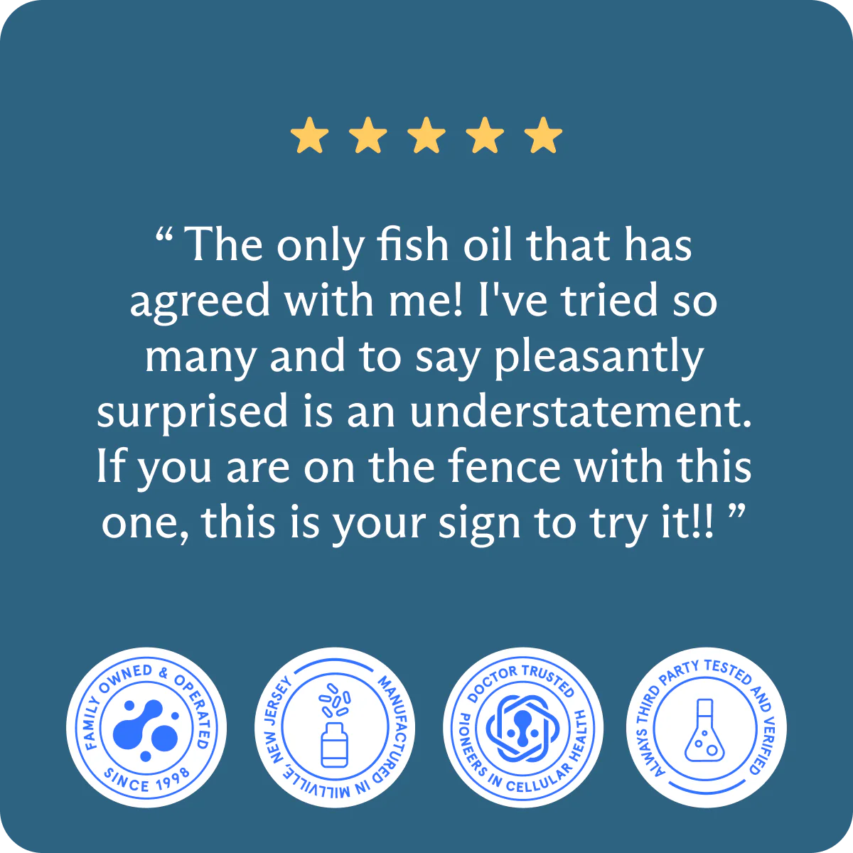 Resolvin testimonial.