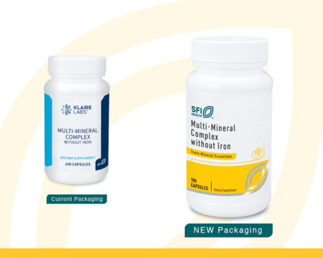 Trace Mineral Complex w/o Iron SFI V134-10 current vs new label.