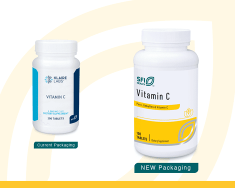 Vitamin C 1000 mg current vs new label SFI VTC1