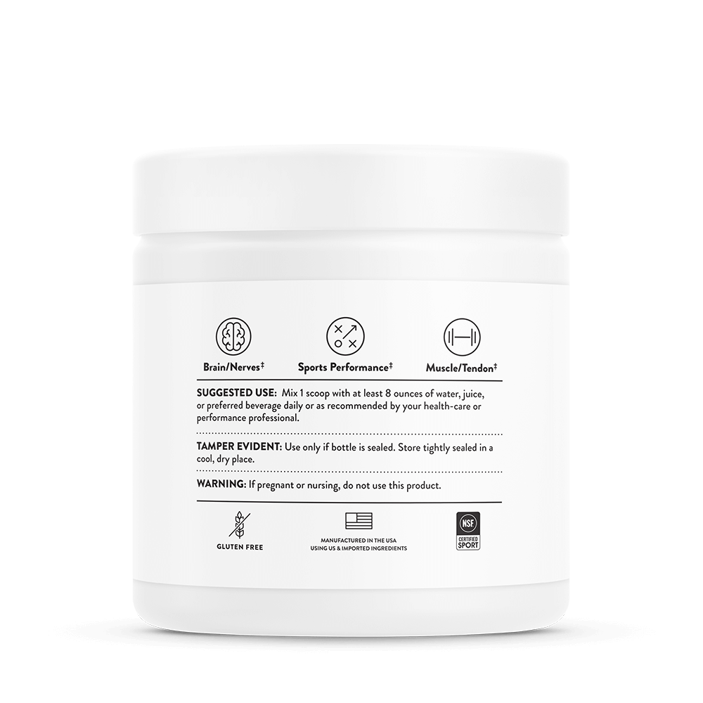 Creatine + Alpha GPC - Watermelon Lemonade 8.1 oz Label back SF913