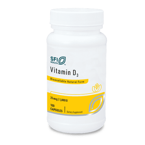Vitamin D3 1,000 OI 100 veg caps SFI VTD